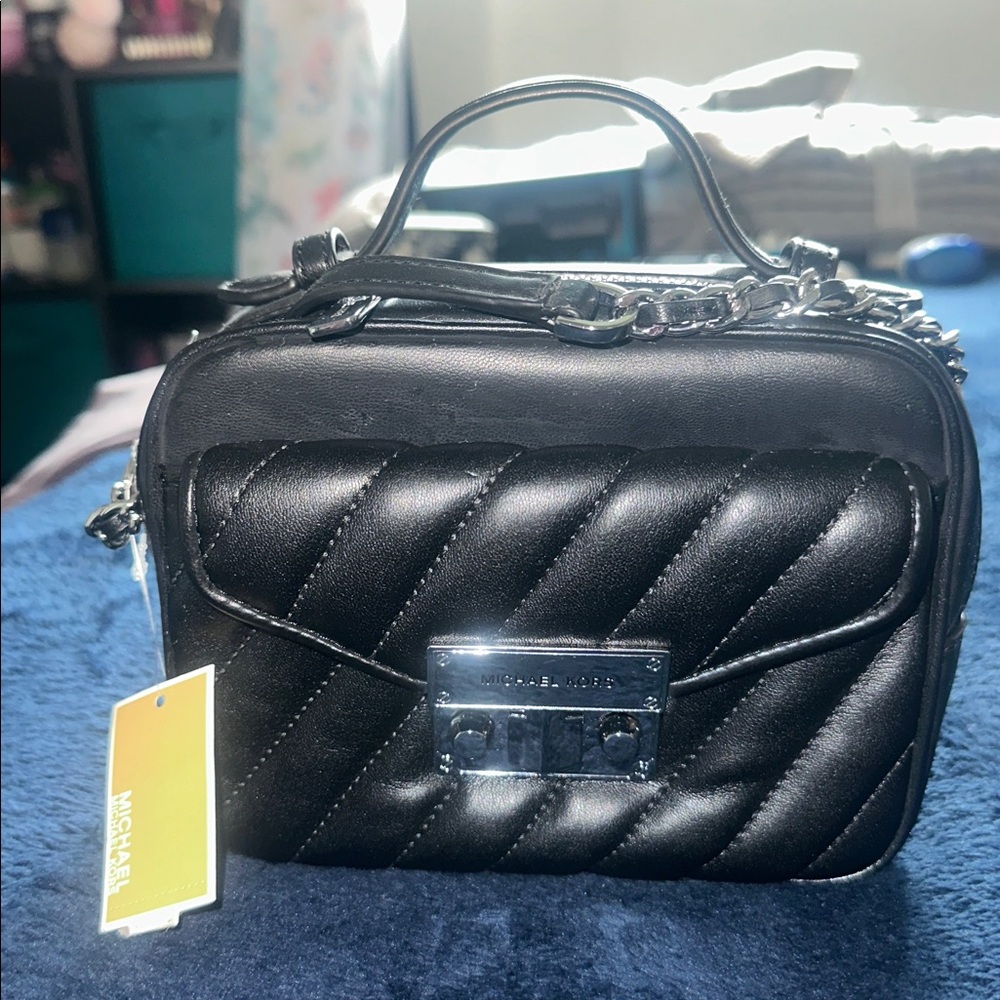 Michael Kors Black Quilted Mini Bag